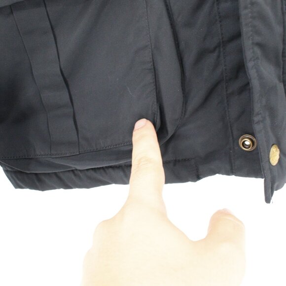 Scotch soda bomber jacket men's medium blue leather collar utility pockets zip - Picture 4 of 16